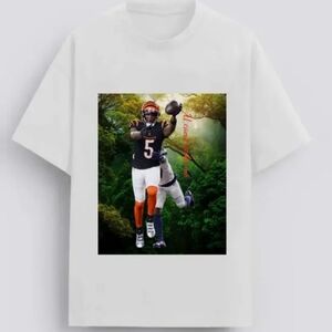 Tee Higgins White Graphic T-Shirt